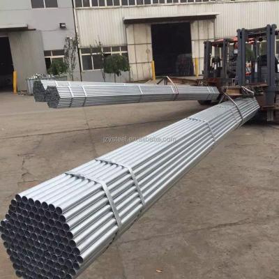 China 2 inch structure pipe BS1387 hot dip galvanized steel round pipe gi structural scaffolding steel pipe for sale