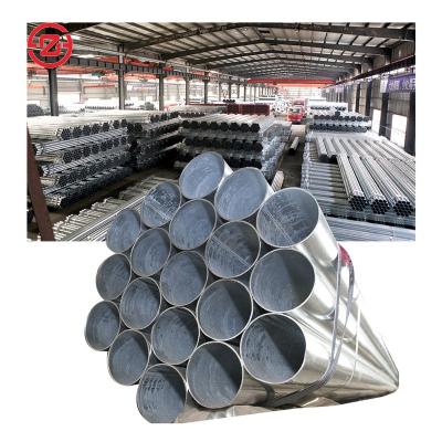 China Structure Pipe Factory Supply Hot Dip Galvanized Scaffolding Pipe Steel Round Welded Tube for sale