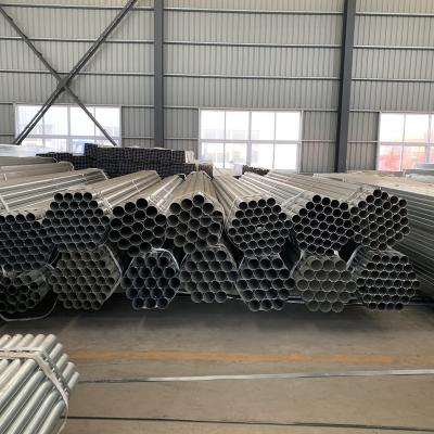 China 2 inch structure pipe BS1387 hot dip galvanized steel round pipe gi structural scaffolding steel pipe for sale