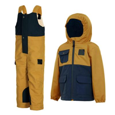 China Overall Waterproof Baby Ski Suits Warm Down Parka Winter Waterproof Outdoor Snowsuit Jacket For Kids for sale