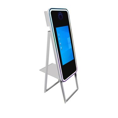 China SDK Selfie Station Wedding Booth Mirror Social Booth with 8G i5 Computer, 22inch TV Touch Screen, RGB LED Photo Magic Booth for sale