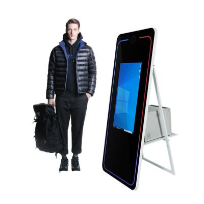 China 2022 new magic mirror photo booth kiosk selfie photobooth machine dropshipping SDK mirror photobooth supplier commercial use for sale