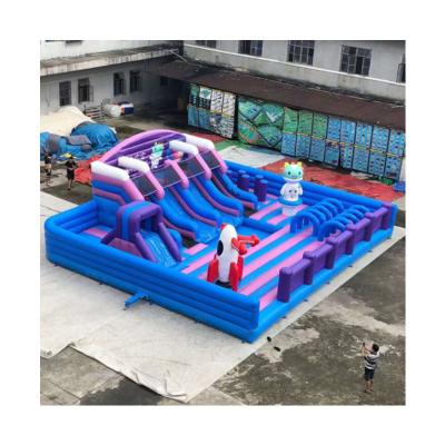 China PVC Inflatable Bouncer Castle Slide Bounce Commercial Jumping House With Combo Slide Bounce House Water Slide for sale