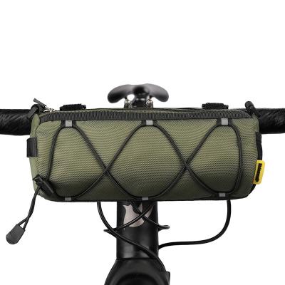 China Durable Rhinowalk 2.4L MTB Gravel Bike Handlebar Bag Bicycle Motorcycle Cycling Front Roll Up Bikepacking For Road Bike for sale