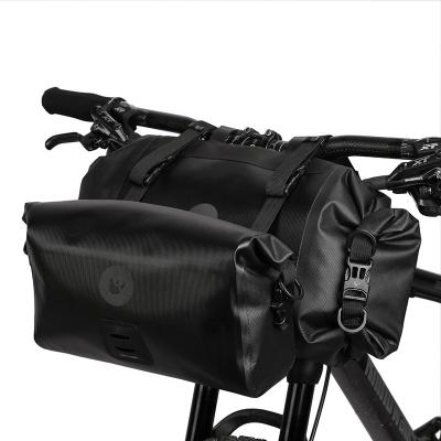 China Unique and Durable Rhinowalk 12 Gravel Bike Handlebar Bag MTB Cycle 2-Piece Bikepacking Cycling Front Bag for Road Bike for sale