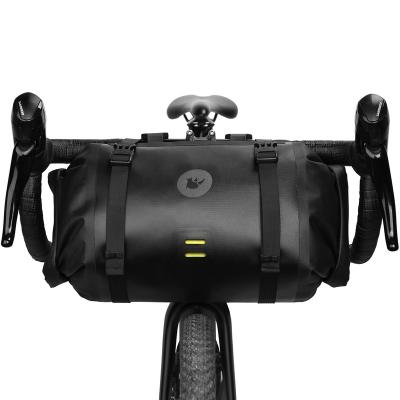 China Unique And Durable Private Label Rhinowalk Bike Handlebar Roller Bag For Bikepackers Large Road Bicycle Handlebar Pack Luggage For MTB Travel for sale