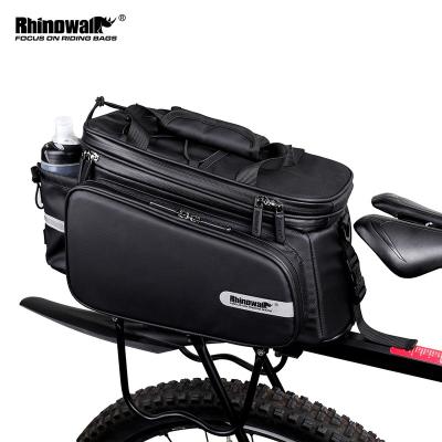 China Large Capacity Rhinowalk Bike Trunk Bag With Expandable Outdoor High Quality Durable Pannier Spoke Storage Rear Bag for sale