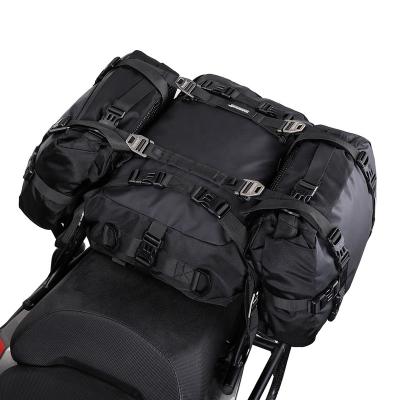 China Rhinowalk 30L Motorcycle Day Commuter Tank Bag Duffle Motor Bike Seat Tail Waterproof Coating Rear Delivery Bags Motorbike Accessory for sale