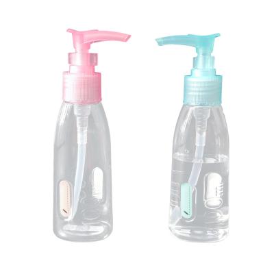 China No 24/410 Plastic Clip Lock Spill Customized Colorful Cosmetic Dispenser Lotion Pump 1cc With 100ml PET Bottle for sale