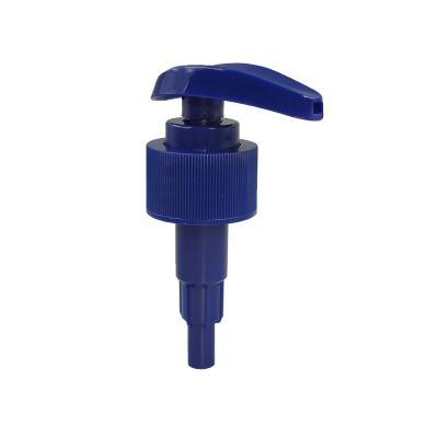 China Non Switch New Design 24mm Spill Blue Color 28mm Solid Liquid Soap Dispenser Plastic Pump For Lotion Bottle for sale