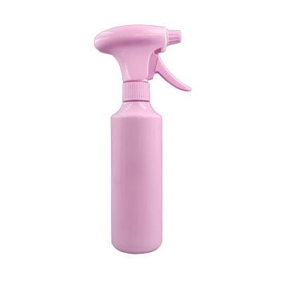 China Non Spill Sprayer 350ML Pink Continuous Degradation High Quality Mist Sprayer Plastic Disinfection Trigger Light Steam Continuous Spray for sale