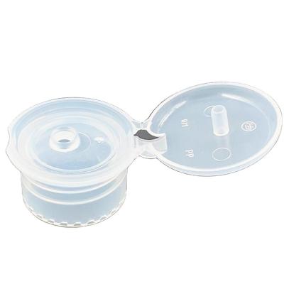 China Non Spill Transparent Flip Top Cap 24mm Color Cover Bottle Cap Bottle Cap Professional Manufacturer Plastic Bottle Cover for sale