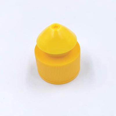 China Non Spill Push Pull Cap For Washing Up Liquid Plastic PP Push Pull Cap For Bottle for sale