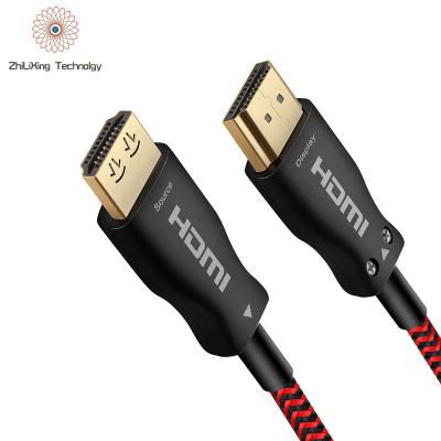 China Hot Selling 8K Active Car HDMI 8K@60Hz/ARC HDCP2.2 HDR 4K@120Hz 48Gbps Active Optical Fiber Cable Support for sale