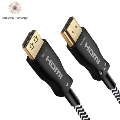 China Ultra Strong 10m 50m 100m 300m 4K 60Hz 6Gbps AOC Car Fiber Optic HDMI Cable AOC Cable for sale