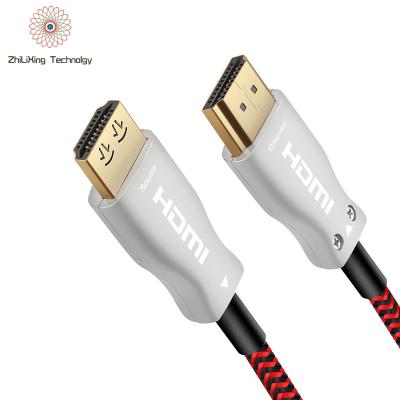 China Zhilixing custom hdmi cable HDMI car cable AOC 4K 18Gbp hdmi optical fiber cable for sale