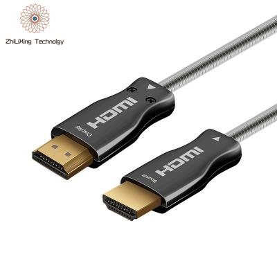 China New Arrival Factory Price Car HDMI 2.0 AOC 100M Fiber Optic HDMI Cable 2k 4k 8k 60hz HDMI Cable 50M for sale