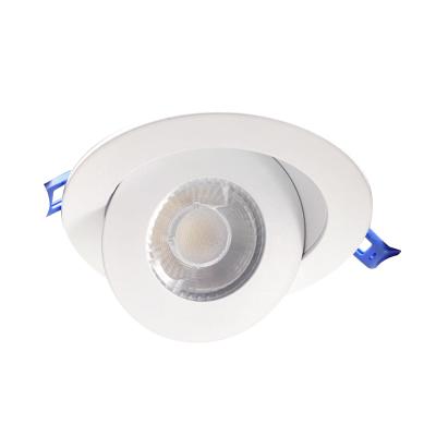 China New residential LED snaptrim floating gimbal recessed downlight 4 inch with juction box IC rated ETL certification C rated and air tight for sale