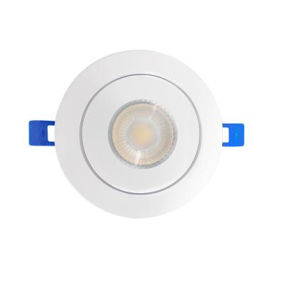 China Modern certification new ETL 9W 120VAC LED floating snaptrim gimbal recessed downlight 4 inch with juction box IC rated for sale