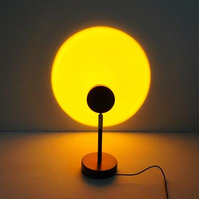 China 2021 Hot Item Modern Romantic Table Halo Lamp Sunset Projection Floor Lamp Create Atmosphere For Party Dinners Celebration for sale