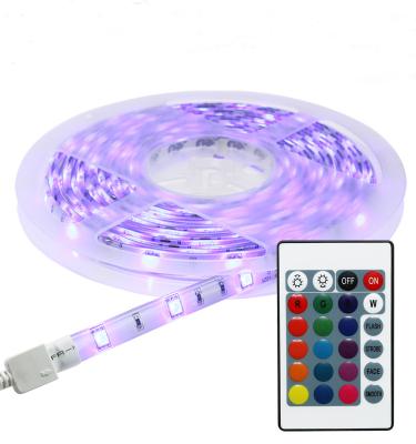 China LANDSCAPE High Quality SMD 5050 DC12V 5M RGB Led Flexible Strip Light Kit For Decoration for sale