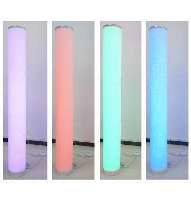 China Modern Romantic Cylindrical Led Floor Lamp RGB+CCT Color Changing Floor Lamp Led Corner Lamp For Hotel Holiday Home Decoration for sale