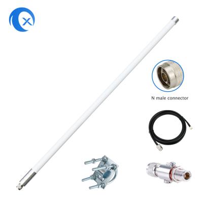 China 8dBi FiberGlass Helium Antenna 915mhz Omnidirectional with 5foot SLMR-400 cable for Helium Bobcat RAK Sensecap miner for sale