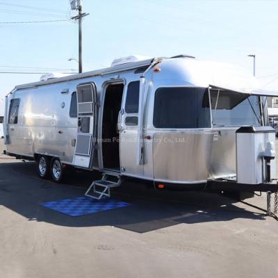 China Custom Size High Intensity High Quality Custom Aluminum Camping Motorhome Off Road Travel Caravan Airstream Mobile Camper Trailer for sale