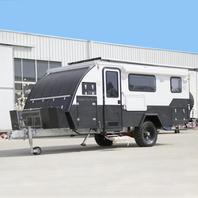 China Full Equipment Camper Tent Trailer Camping Travel RV Motorhome High Intensity Australian Standard Caravan for sale