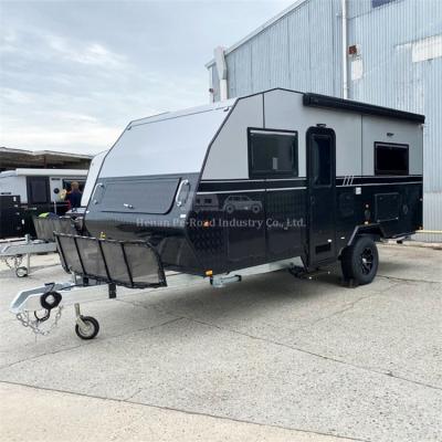 China 16Ft Toy Hauler Travel Trailer Contemporary Camper Motorhome Australia Heavy Duty Offroad Caravan for sale