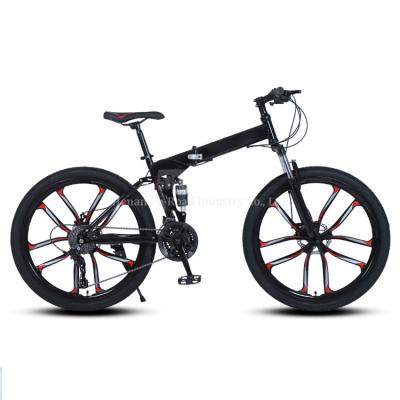 China Popular 21 26 Inch Mountain Bike 21 26 Inch Men's Dual Speed ​​Disc Brake Road Bike Carbon Folding High Quality for sale