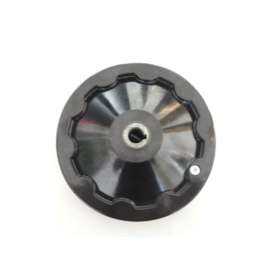 China Power Tools Grade Cheap Black Folding Handle Spinning Hand Wheel With Round Hole And Four Spoke For Lathe for sale