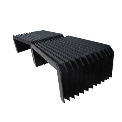 China Factory Wholesale Price PVC Flat Flexible Nylon Accordion Cover Bellows Organ Flat Bellows Cover For CNC Machine Tools for sale