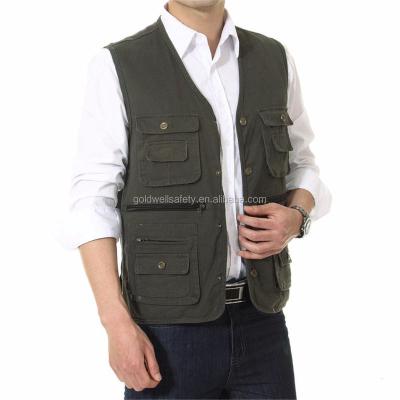 China Wholesale Custom Working Vest Workwear Windproof / Breathable Fishing Vest for sale