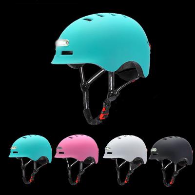 China New Design Helmet Protective Safety LED Helmet Cascos Ciclismo Comfortable Breathable Bar for sale