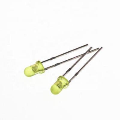 China Fast Delivery F-3 3MM LED Round Yellow Colored Light Emitting Diode 3mm 3mm for sale