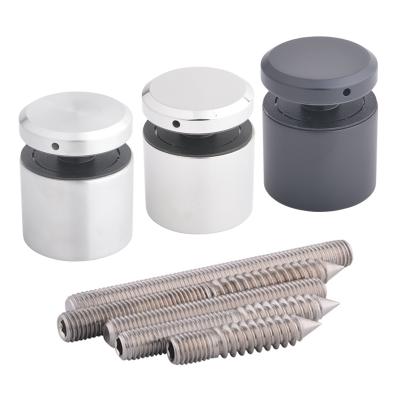 China Hotel Diameter 50x40 Adjustable Stainless Standoffs Fasteners For Railing Glass for sale