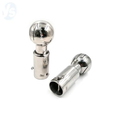 China Hotels YS Stainless Steel Rotating Ball Cleaning Nozzle Jetting Nozzle 360degress Cleaning for sale