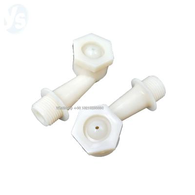 China YS factory inlet cavity plastic tangential cone spout, water cooling plastic hollow cone spout for sale