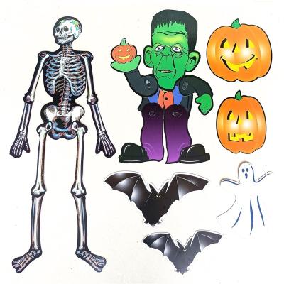 China Horror Creative funny Halloween stickers party holiday decorations for sale