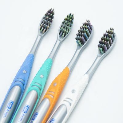 China LMK Soft Hair Tensing Hot Products Spiral Hair Soft Single Toothbrush Adult Comfortable Toothbrush 4 Colors for sale