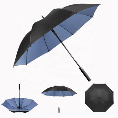 China Minimalist Bestselling 30/60 Inch Oversized Large Double Canopy Golf Umbrella Automatic Open Stick Umbrellas For Men And Women for sale