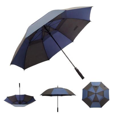 China 60 Inch Frame 30/60inch 75cm Family Size Double Layer Axle Minimalist Air Advertising New Eva Dome Handle Golf Umbrella With Hole for sale