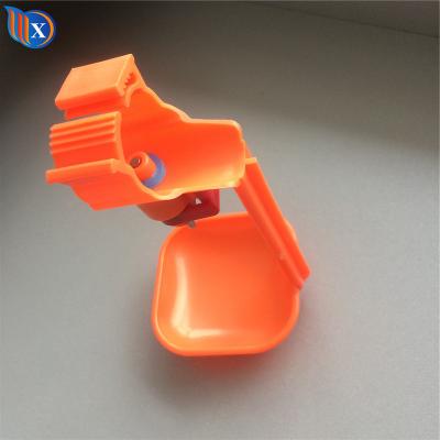 China Farms Poultry Chicken Hanging Feeder Duck Drinking Water Nipple Drinker With Cup for sale