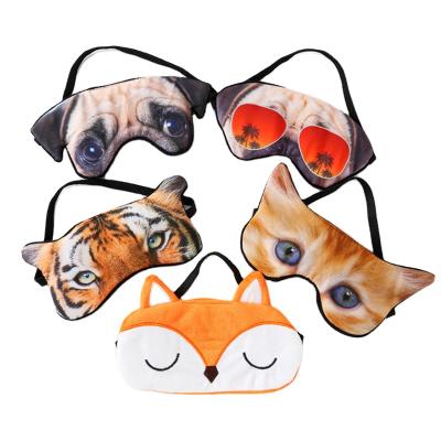 China Dark Circles Ready To Board 3D Cute Animal Funny Sleeping Eye Mask For Sleeping for sale