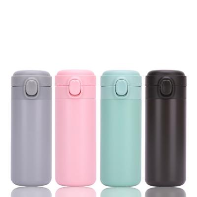 China Amazon Amazon Hot Sale 350ml Bounce Lock Water Bottle Stainless Steel Double Vacuum Viable Mug For Gift for sale