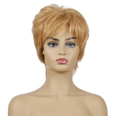 China Hot Selling Super Short Wigs Golden Wave Hot Sale High Temperature Fiber Synthetic Wig for sale