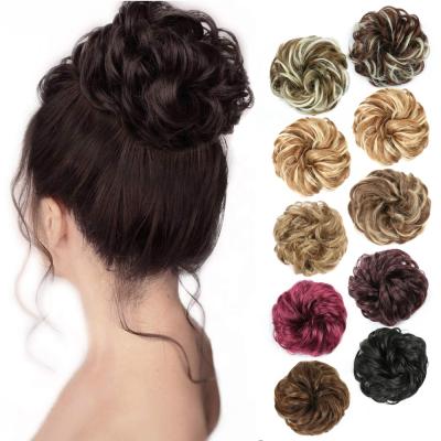 China High Temperature Silk Search The Product Custom Color High Temperature Silk Hair Bun Fluffy Scope Header for sale