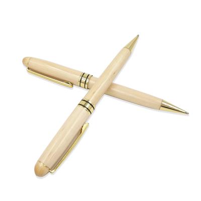 China office & School Pen Eco-friendly Maple Ballpoint Pen 0.5mm Wooden Ballpoint Pen Office Wooden Pen for sale