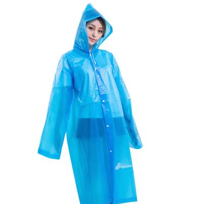 China 100% Waterproof Hot Selling Rain Coat Outdoor Adult Jacket EVA Raincoat for sale